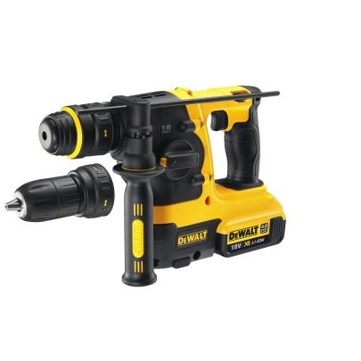 DCH214M2 - 3-funkcyjna młotowiertarka SDS-Plus XR Li-Ion 18 V, 4,0 Ah  z wymiennym uchwytem