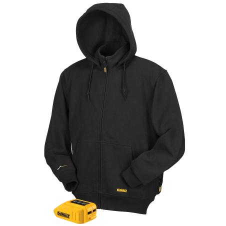 DCJ067 - Bluza podgrzewana z kapturem, 10,8/14,4/18 V XR Li-Ion, czarna
