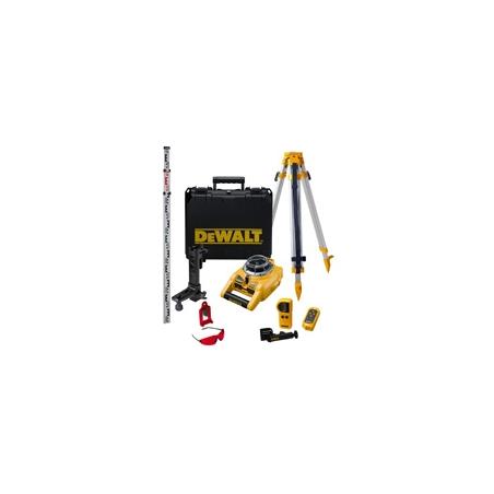 DW075PK - Obrotowy, samopoziomujący laser do pionu i poziomu - zestaw, +/- 0,2 mm/m 