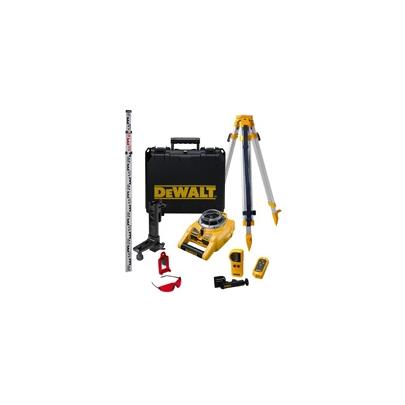 DW075PK - Obrotowy, samopoziomujący laser do pionu i poziomu - zestaw, +/- 0,2 mm/m 