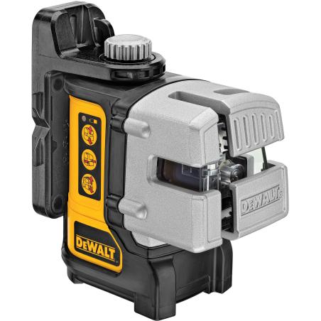 DW089K - Laser samopoziomujący do wyznaczania pionu i poziomu oraz płaszczyzny pionowej bocznej, +/- 0,3 mm/m