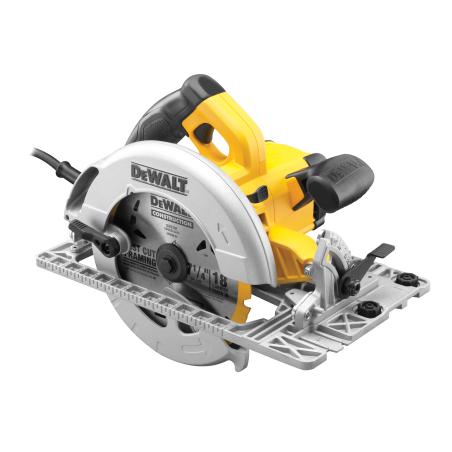 DWE576K -  Pilarka tarczowa o głębokości cięcia 61 mm, 1600 W, 5200 obr/min do stosowania z szynami prowadzącymi
